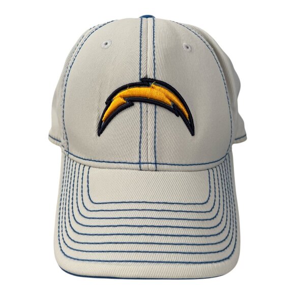 Reebok NFL San Diego Chargers Hat – White Blue Stitching – Lightning Bolt Logo – - Picture 1 of 10